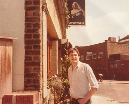 Pages Walk, The Victoria Pub.  Mike in the early days of The Vic.  X.png