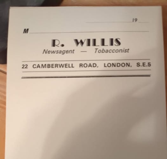 1 Camberwell Road, R.Willis. No. 22, not sure if this is before or after 1955.   X..png