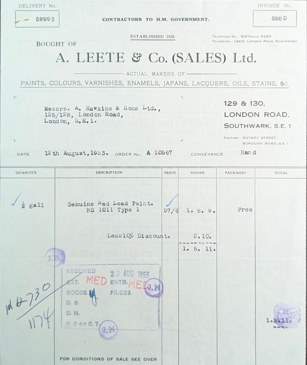 London Road, A. Leete & Co (Sales) Ltd, 1953. 1  X..jpg