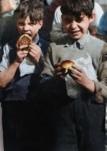 Borough High Street  1946-47.  Brian Walters (left) & his friend Joey Syers, they were both living in Queens Buildings at the time.  X..png