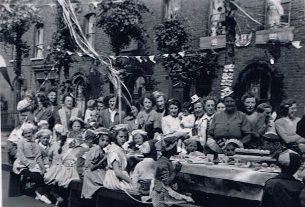 The Queen's Coronation a Street Party in Reverdy Road Bermondsey in 1953.jpg