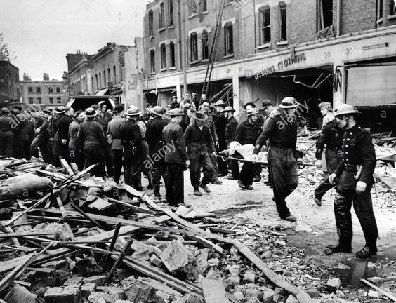 Robot Plane Damage in WW2 in East Street Market England in 1944 X.jpg