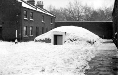 Anderson Shelter in Stalham Street, off Southwark Park Road, near Slippers Place.c1940..jpg