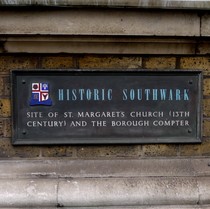 Borough High Street  Plaque on Old Town Hall Building..jpg