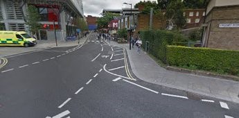 Snowfields, (2017) Great Maze Pond (left) Crosby Row (right) which was further back in the 1900s..jpg