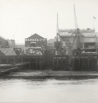 Lavender Wharf,you can see the warehouse of W.B. Dick & Co. Ltd. 1937.jpg