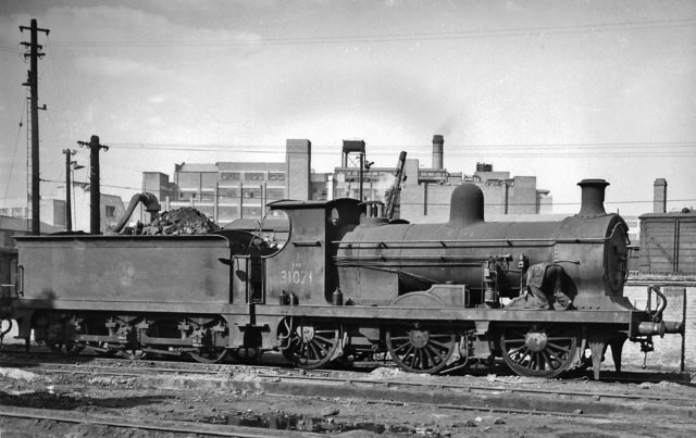 Bricklayers Arms Depot, No. 31071 was built as No. 71 in July1901 and withdrawn in 1959..jpg