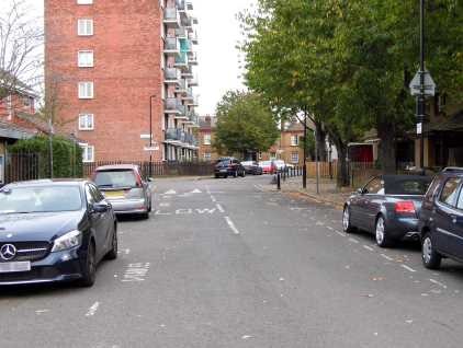 Film One Wish Too Many, 1956 Albion Street, same location. Pine House on left.jpg