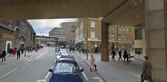 Tooley Street (2016) Emblem House, dark brown building sticking out on far right..jpg