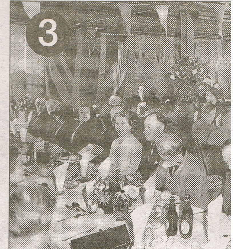 Beltring Hop Farm,the interior of bell five is pictured in 1956 as hop pickers celebrated the end of the season with a harvest supper.jpg