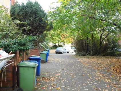 Film One Wish Too Many, looking along King Stairs Close, that was Rotherhithe Street over sixty years ago. Elephant Lane curves around where Princes Mills once stood..jpg