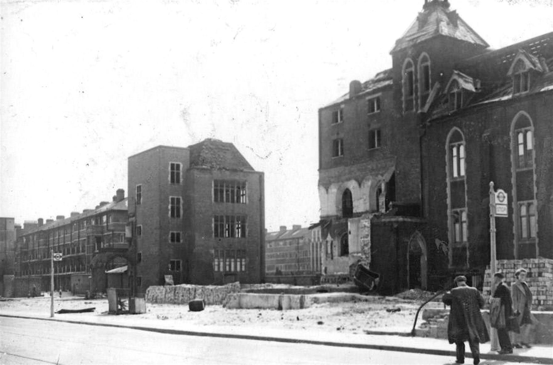 Dockhead RC Church in Dockhead Bermondsey, all damaged in WW2.jpg