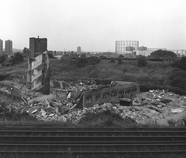 Zampa Road, Bermondsey,1979.The site of the new Millwall Football Stadium.  X.jpg