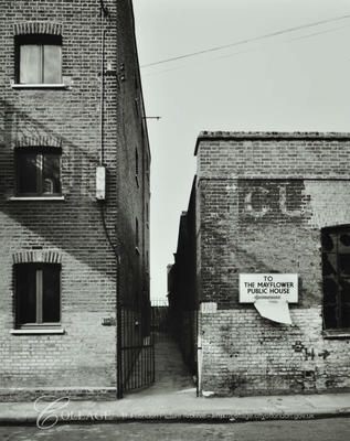 Rotherhithe Street with alley to river, Grices Wharf to left.jpg