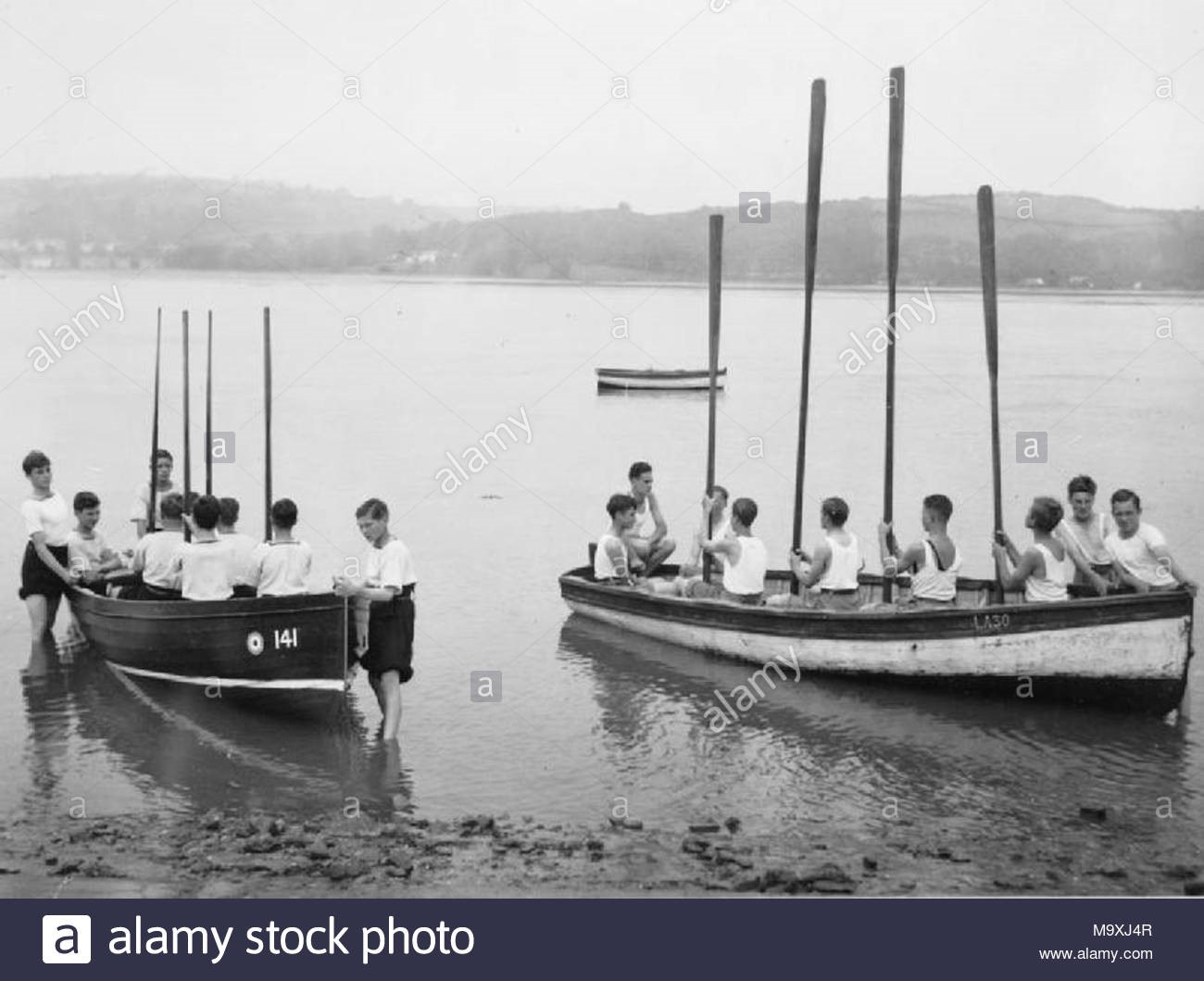 London Evacuees in Carmarthenshire, Wales, 1940 Boys of the Rotherhithe Nautical School.jpg