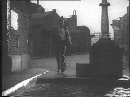 Film Pool of London, at the junction of Park Street, looking down Bank End towards the River with Cannon Street Bridge on the right.  1951.jpg