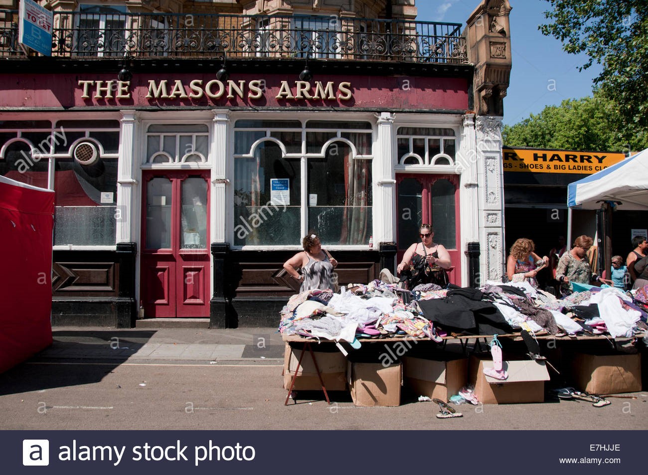 East Street, Second hand clothes stall in East Lane market c2016..jpg