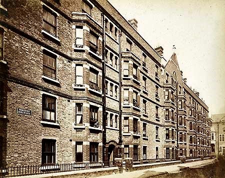 Charles Street Southwark,1887. Ponsonby Buildings Charles Street has since been renamed Nicholson Street, and the Ponsonby Buildings have been demolished. X.jpg