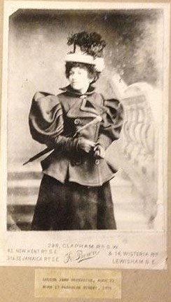 Louisa Jane Harradine, aged 22, born at 17 Paradise Street, London, in 1876. X.jpg