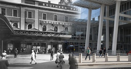 London Bridge Station, background c1930, right 2017.jpg