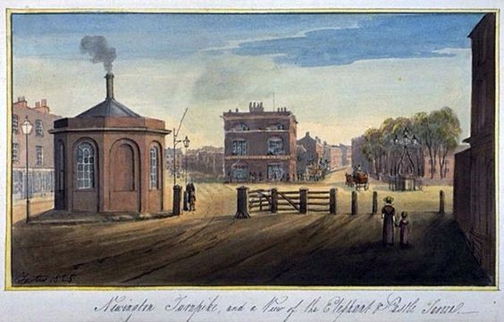 Elephant & Castle as it appeared c.1825 - before the dreaded roundabout.jpg