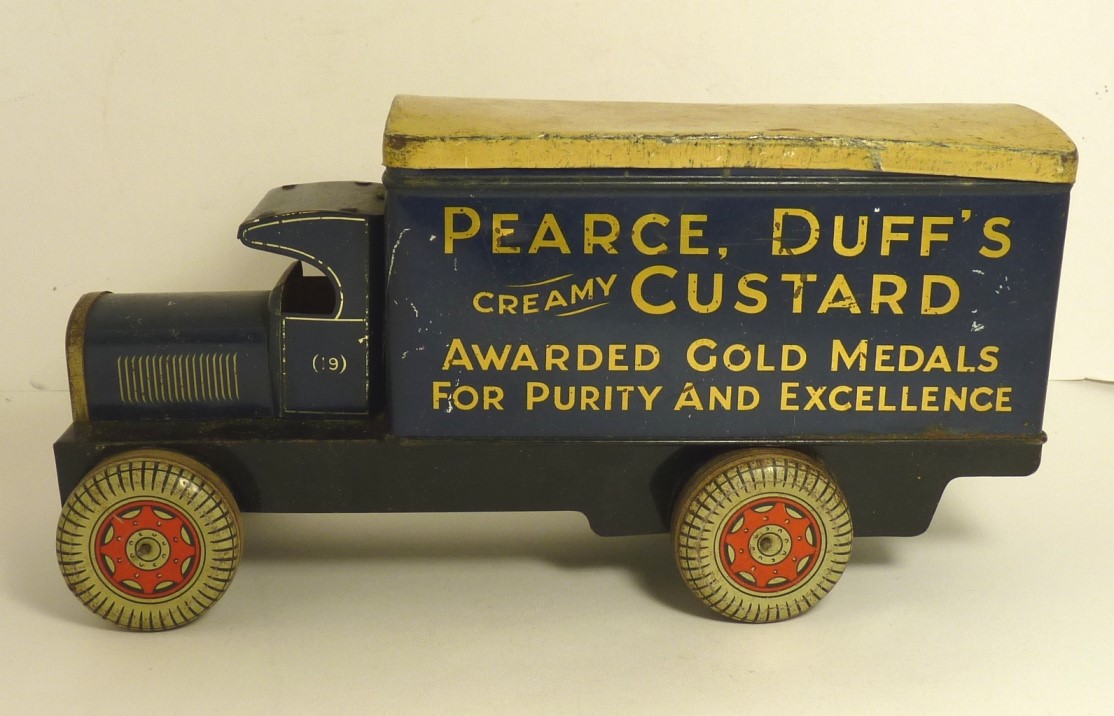Pearce Duff`s, a tinplate lorry biscuit tin..jpg
