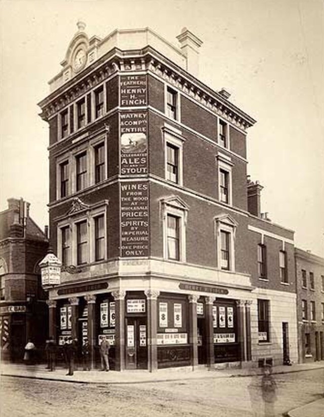 The Feathers was situated at 6 Dockhead. C1880s.jpg