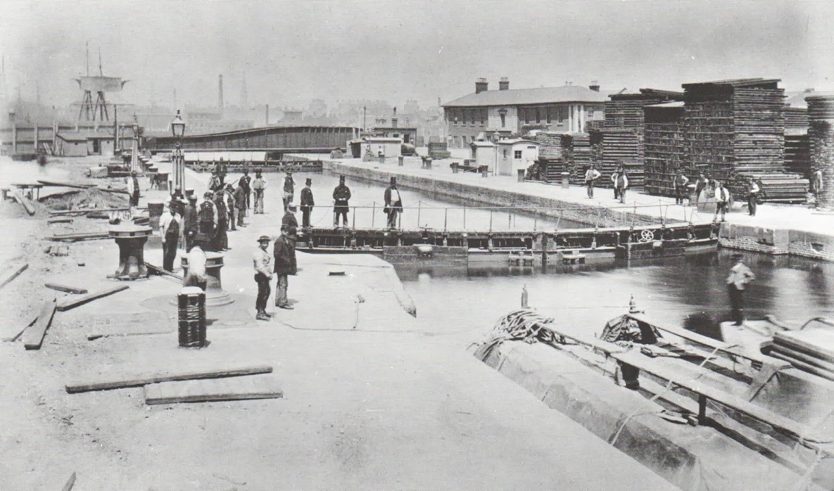 Surrey Dock at Surrey Basin at the time of.jpg