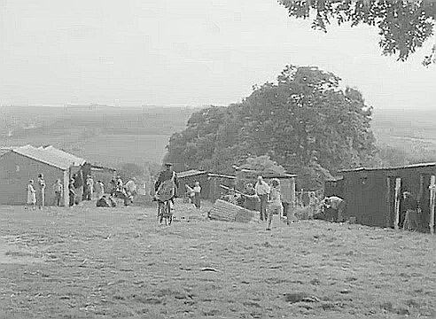 Hopper Huts, temporary housing for hop pickers, line the field at Trigg's Farm on Cranbrook Road, Goudhurst..jpg