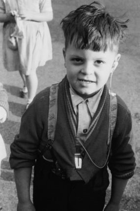 Old Kent Road 1955 A young pupil at the Old Kent Road London County Council School for the Deaf..jpg