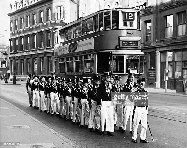 Southwark Sea Cadets in uniforms similar to those of Admiral Horatio Nelson in the 1800s march.jpg