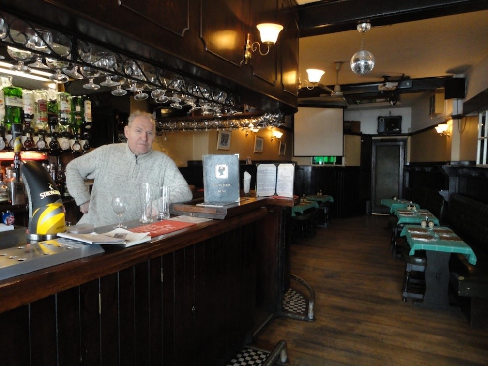 The Vic's landlord, Pat McKenna, whose family have run the pub for 30 years. 2014..jpg