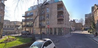 Crosby Row, 2018 site of St Hugh's, Porlock Street left.  X.jpg