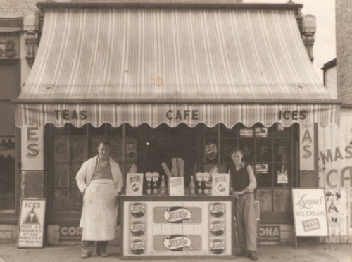Southampton Way, Mascot Cafe, Camberwell - circa 1953.  X.jpg
