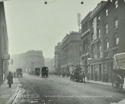 Tooley Street, looking west by London Bridge Station, Bunch of Grapes public house right.   X.jpg