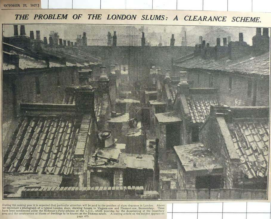 Virginia Road, Pleasant Row, Bermondsey 1927, between Parkers Row and George Row, no longer there.  X (2).png