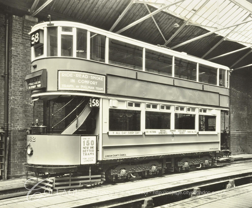 Camberwell tram shed. Tram number 1862.  X.png