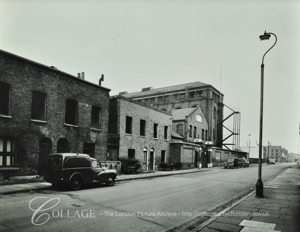 Neate Street, looking east by R. White's Factory.png