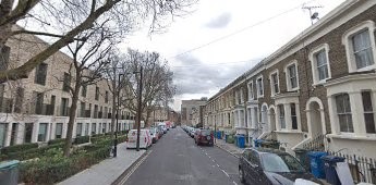 Elephant & Castle,Wansey Street, with Brandon Street at the far end, 2020. X.jpg