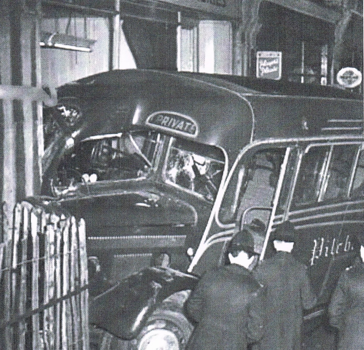 Old Kent Road coach crash 1955, by Trafalgar Avenue.  X.jpg