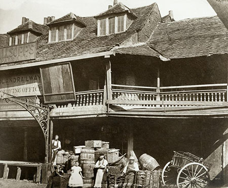 Borough High Street. Tabard Inn, General Railway And Shipping Office, Talbot Yard, Southwark.   X.png