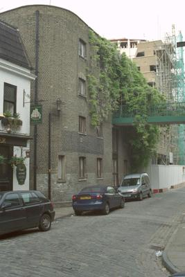 Rotherhithe Street, Grices Wharf 2001. Mayflower Pub left.  X.png