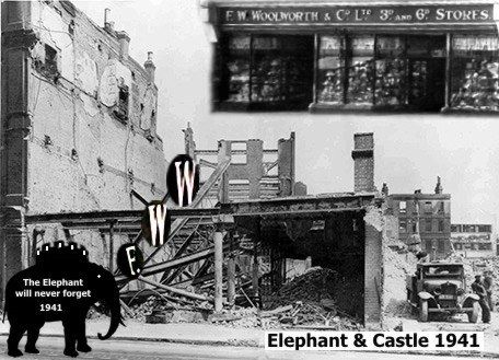 Elephant and Castle, Newington Butts 1941.  X.png