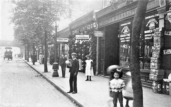 The Old Kent Road Bermondsey in 1900, railway bridge by Ilderton Road in the distance.  X.png