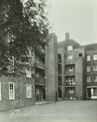Tabard Street, Tabard Gardens Estate, view in courtyard at rear Medway House c1932.   X.png