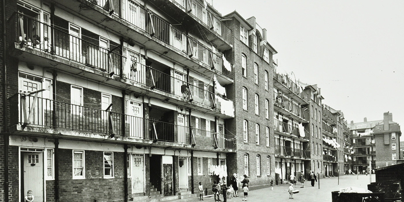 Tabard Street. Chaucer House, Tabard Gardens Estate, 1968 Chaucer House was finally demolished in 1973.  X.png