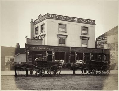Waterloo Road, The George Pub, c1880, The landlord being Henry A Woodwell.   X.png