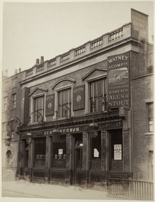 Trafalgar Street, Roebuck Public House, Newington, Southwark, 1880.   X.png
