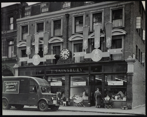 Sainsbury shop, Blackfriars Road c1950.   X.png