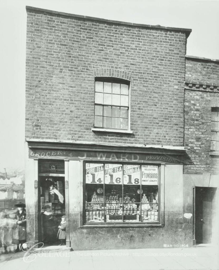 Adam Street, Rotherhithe c1904, Building later demolished during the construction of the Rotherhithe Tunnel.   X.png